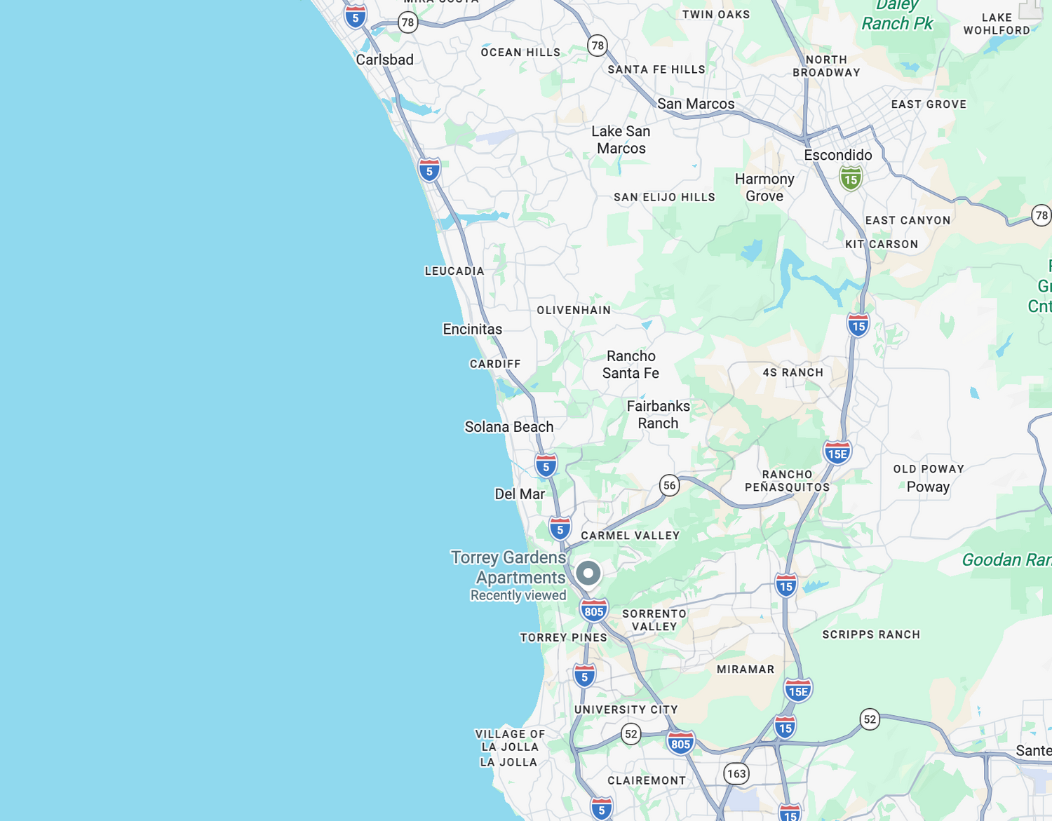 Service areas for mobile lymphatic drainage massage in San Diego